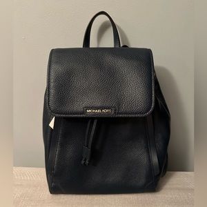 Michael Jors Navy Leather Backpack
